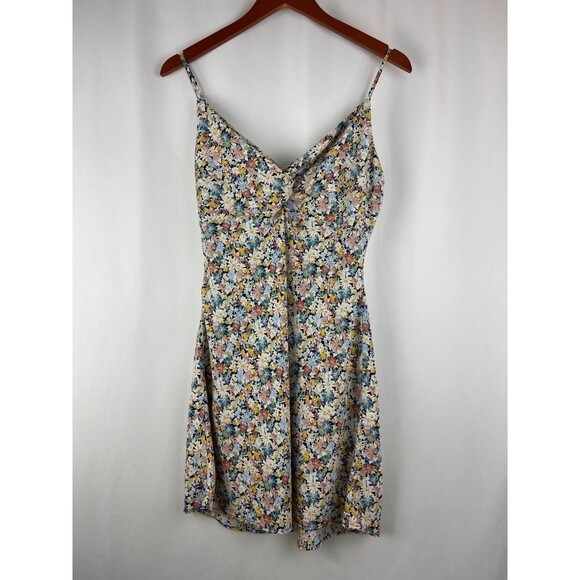 Abercrombie & Fitch Dresses & Skirts - Abercrombie & Fitch Size M Floral Twist Front Mini Dress Sundress Floral Party